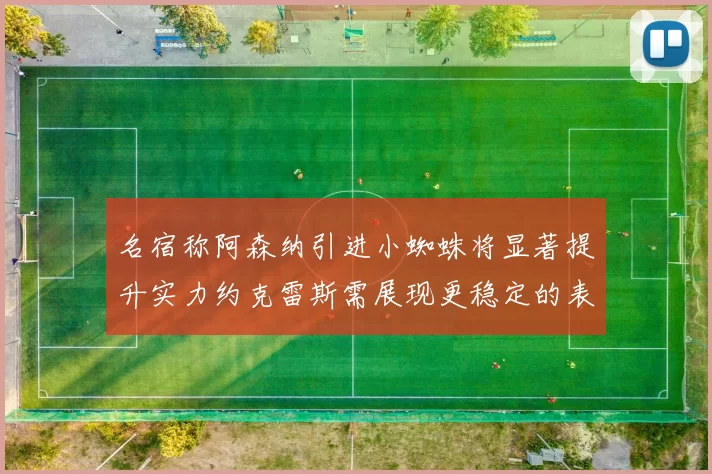 名宿称阿森纳引进小蜘蛛将显著提升实力约克雷斯需展现更稳定的表现