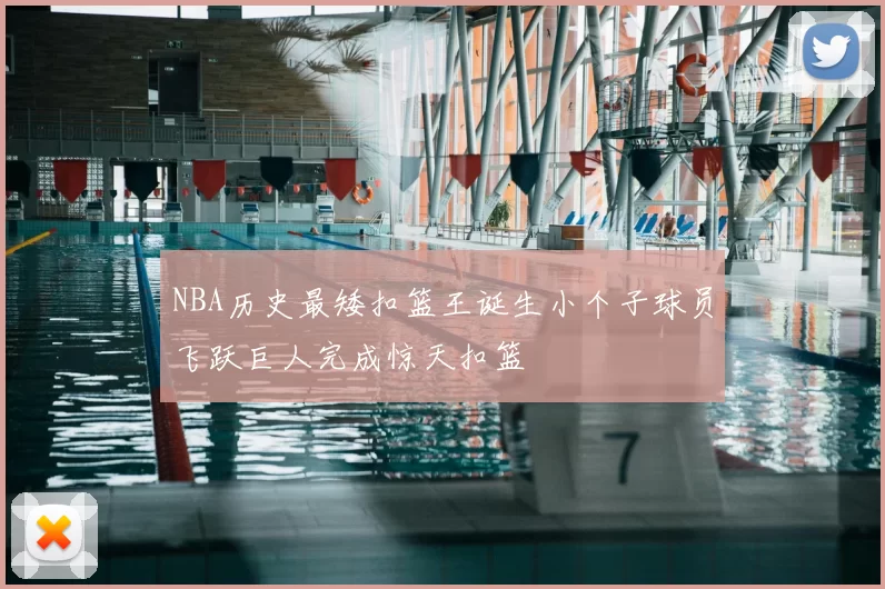 NBA历史最矮扣篮王诞生小个子球员飞跃巨人完成惊天扣篮